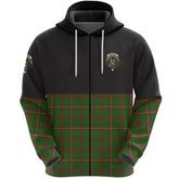 MacKinnon Hunting Modern Clan Half Of Tartan Zipper Hoodie